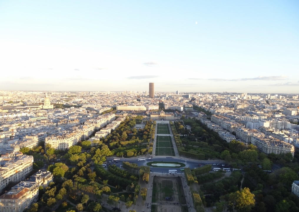 View of Champ de Mars from Eiffel tower