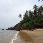 Secluded quiet beach at kannur