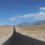 Amazing stretch of straight road towards Leh