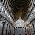 Grand carving in the Ajanta caves